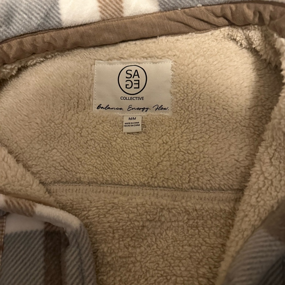 Costco Sage Ladies Plush Shirt Jacket